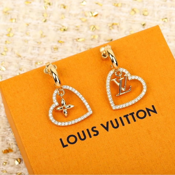 Louis Vuitton Jewelry - Louis Vuitton Gold and Silver Heart Earrings